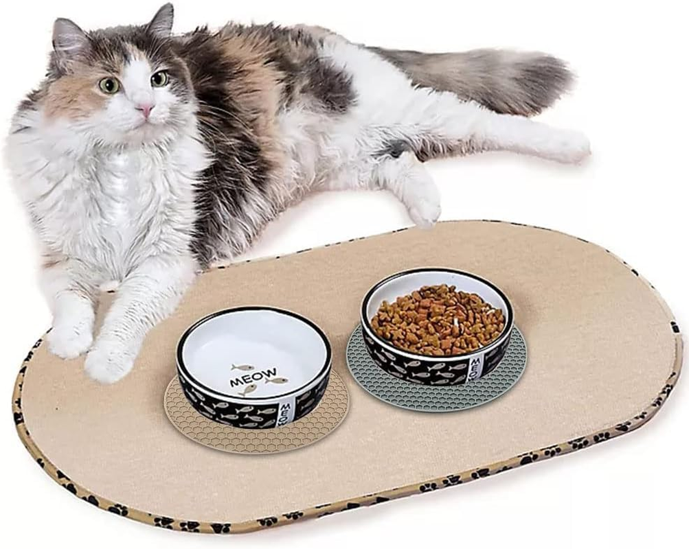 Bowl Mat for Dogs, Cats, Licking Mat, Mat for Cat Bowl, Non-Slip Mat for Dog Bowl or Cat Bowl, Premium Lick Mat Dog with Suction Cup, Dog Bowl Mat, Pack of 2 image number 5