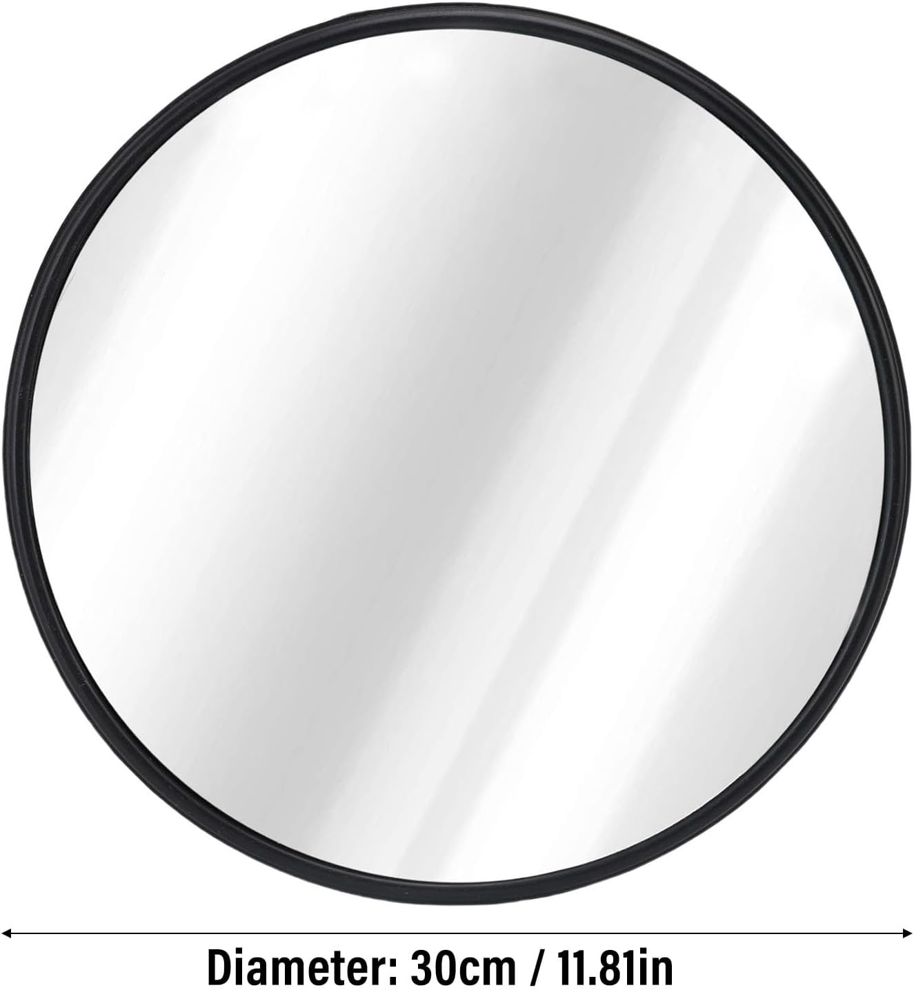 Generic Traffic Mirror, round Wide Angle View Blind Spot Convex Mirror, Wall Mounted Curved Security Mirrors for Indoor or Outdoor Use, Garage, Driveway, Warehouse, Parking Lot (30Cm) image number 1