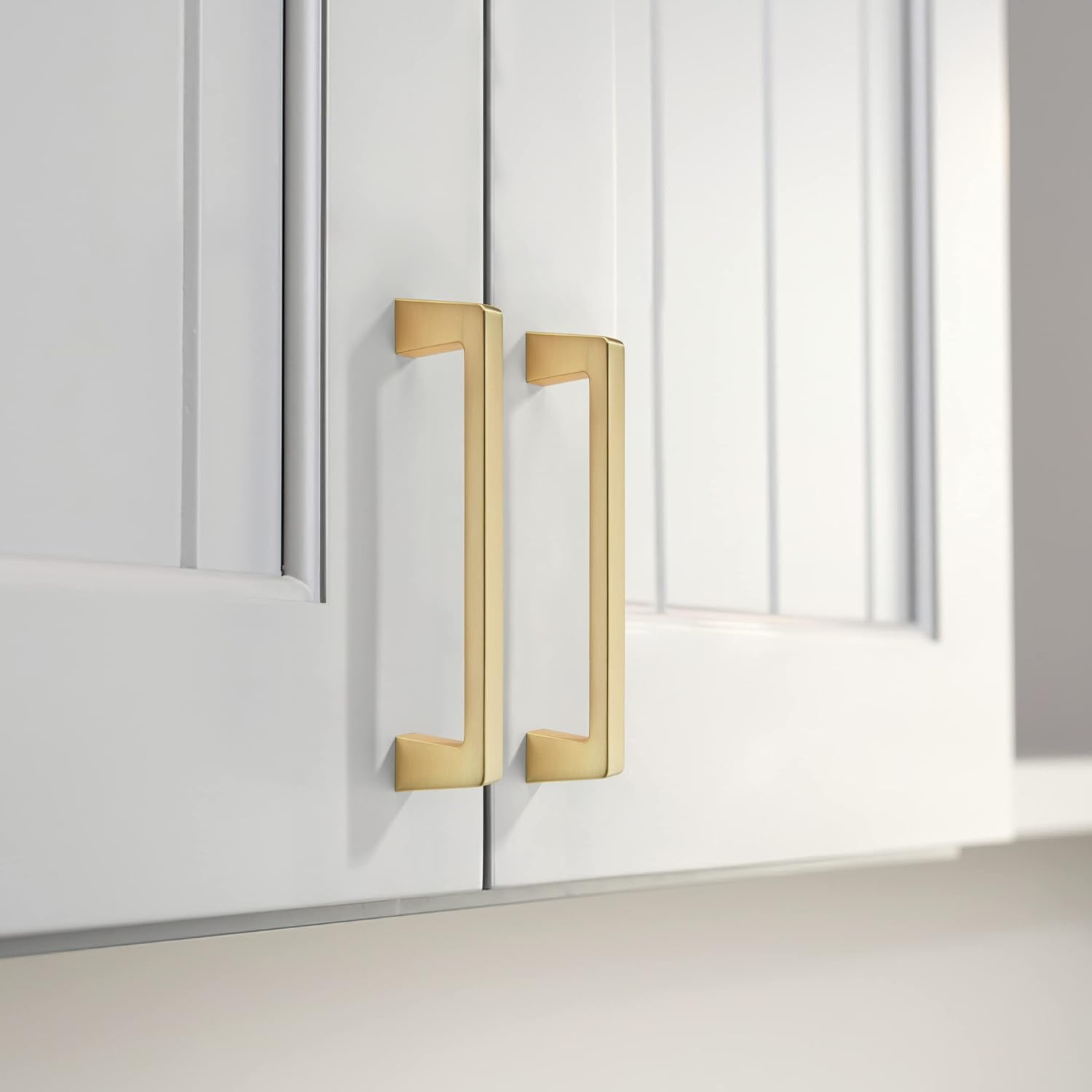 Khtumeware 10 Pack 3 Inch(76Mm) Kitchen Cabinet Handles Brushed Gold,Brushed Brass Cabinet Pulls Kitchen Cabinet Hardware, Furniture Pulls for Bathroom Cupboard Drawer Handles Dresser Pulls image number 5