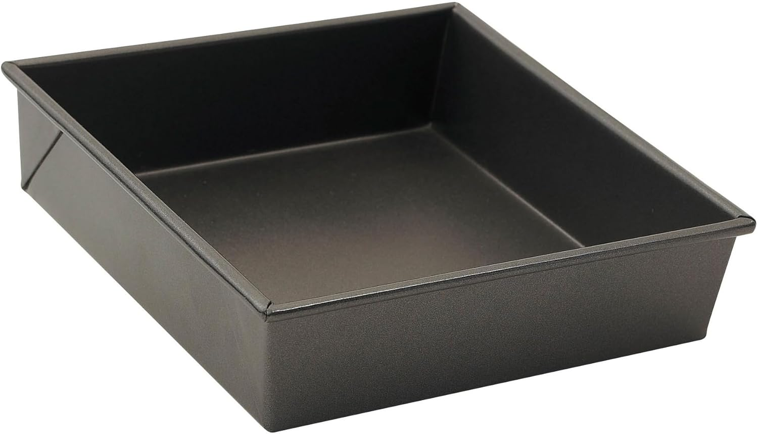 WINCO Square Non-Stick Cake Pan, 8-Inch by 8-Inch, Aluminized Steel image number 3