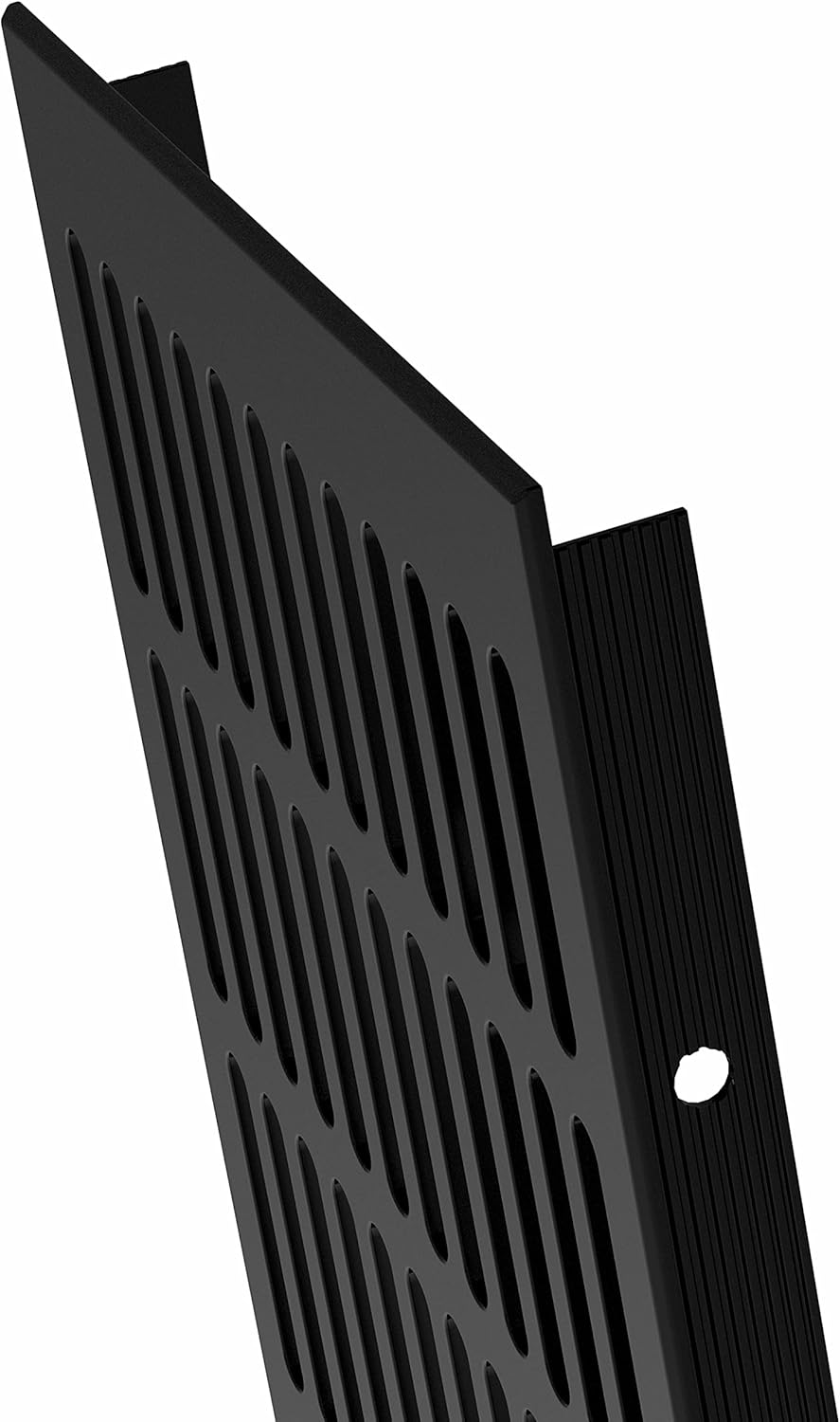 MS Beschl&auml;ge 505 Ventilation Grille Aluminium Web Plate Black Powder-Coated RAL 9005 Ventilation Plate with 150 Mm X 400 Mm External Dimensions image number 1