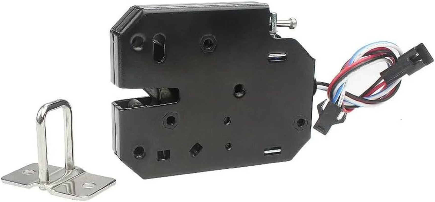 Zicojia Small 12V 1.5A Electronic Lock Latch Release Assembly Electromagnetic Control Metal Magnetic Lock Easy Install image number 3