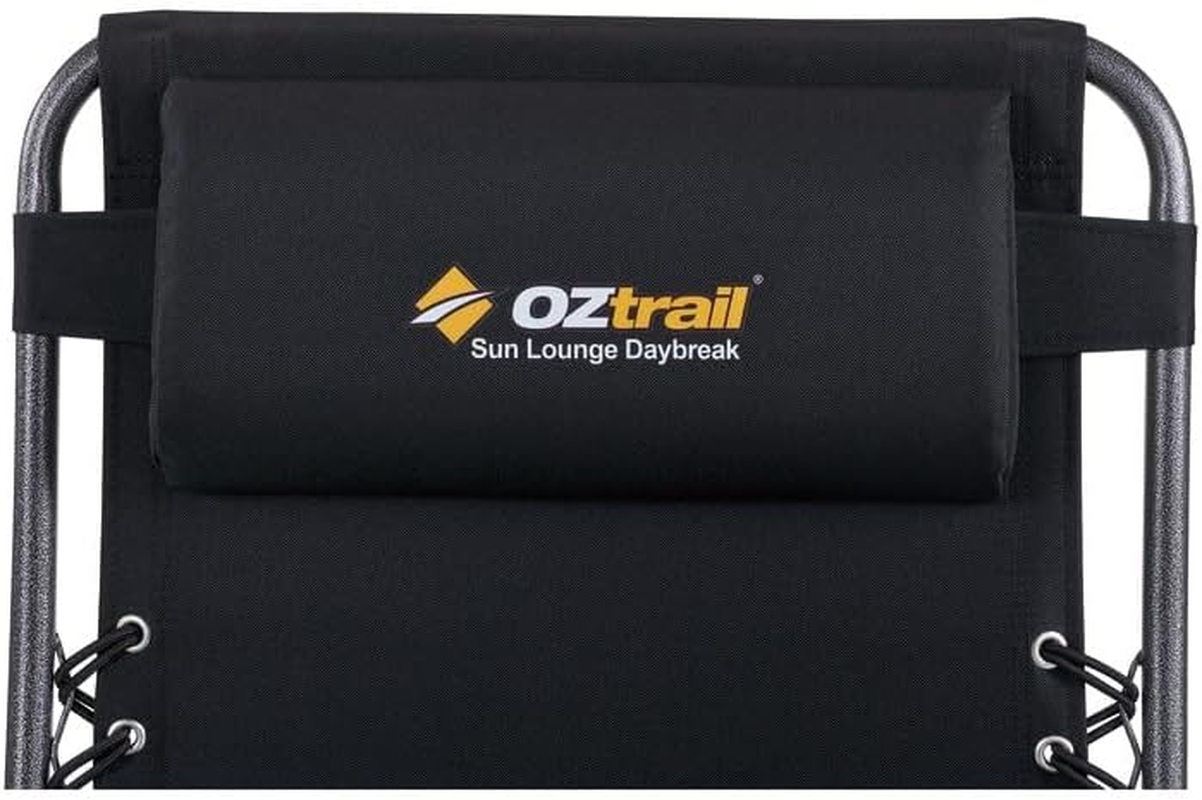 Oztrail Daybreak Sun Lounger, Black image number 2