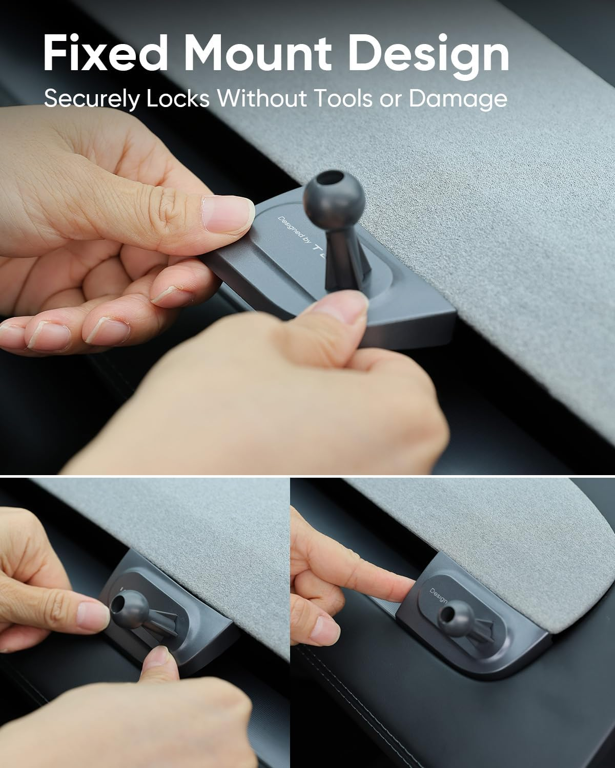 Magnetic Phone Mount for Tesla Model Y Juniper and Model 3 Highland, Driver-Side Vent Fixed Holder, Strong Magnetic Iphone Mount with 360&deg; Rotation, One-Handed Operation, No Airflow Block image number 4