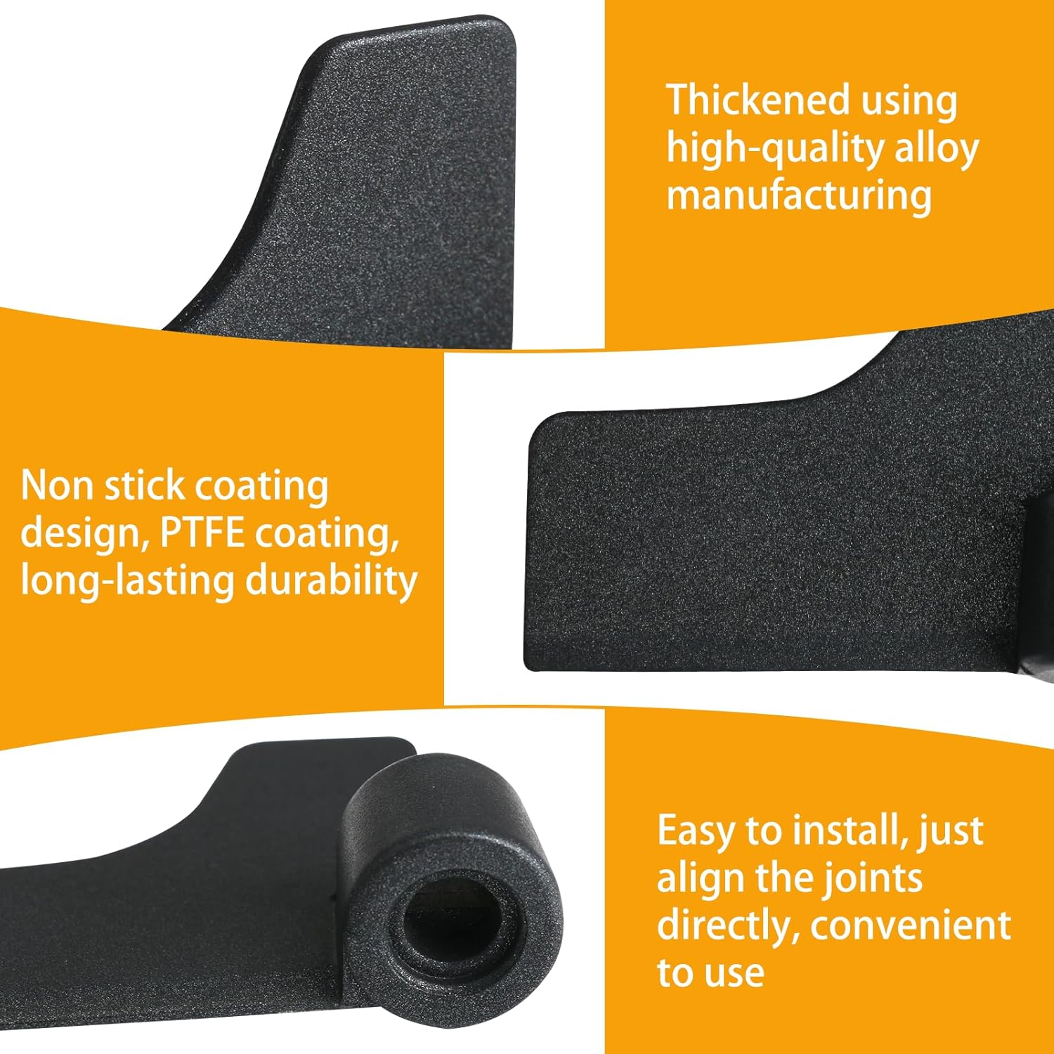 Bread Maker Paddle 2Pcs for Panasonic Breadmaker Kneading Mixing Blade Bread Machine Replacement Paddle Blade Nonstick Teflon Coated Flat Rye Kneading Paddles for Panasonic SD255 SD256 SD257 SD2501 image number 6