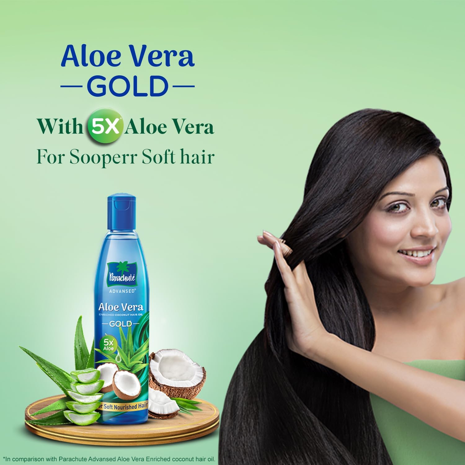 Advansed Aloe Vera Enriched Coconut Hair Oil Gold | 5 image number 1
