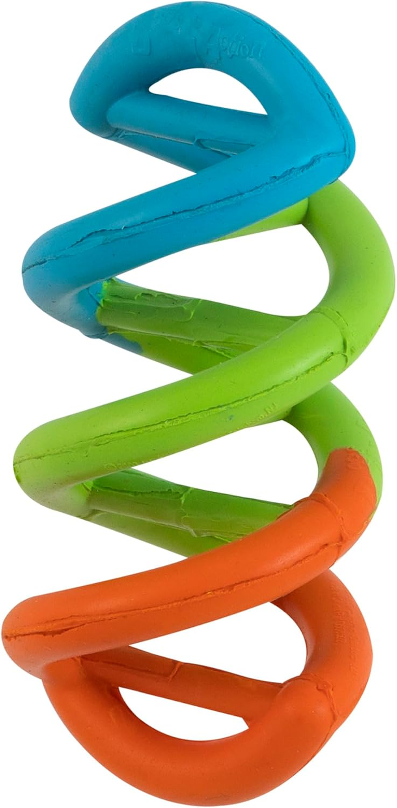 JW Pet Dogs in Action Rubber Chew Toy Company Dog Toy, Large (Colors Vary) Blacks &Grays