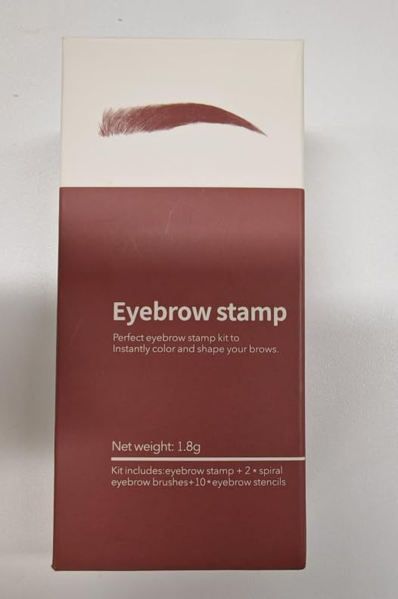 Boobeen Eyebrow Stamp, Eyebrow Stamp Stencil Shaping Kit, Eye Brow Filler Powder Long Lasting, Eyebrow Definer Makeup for Natural Brow image number 6