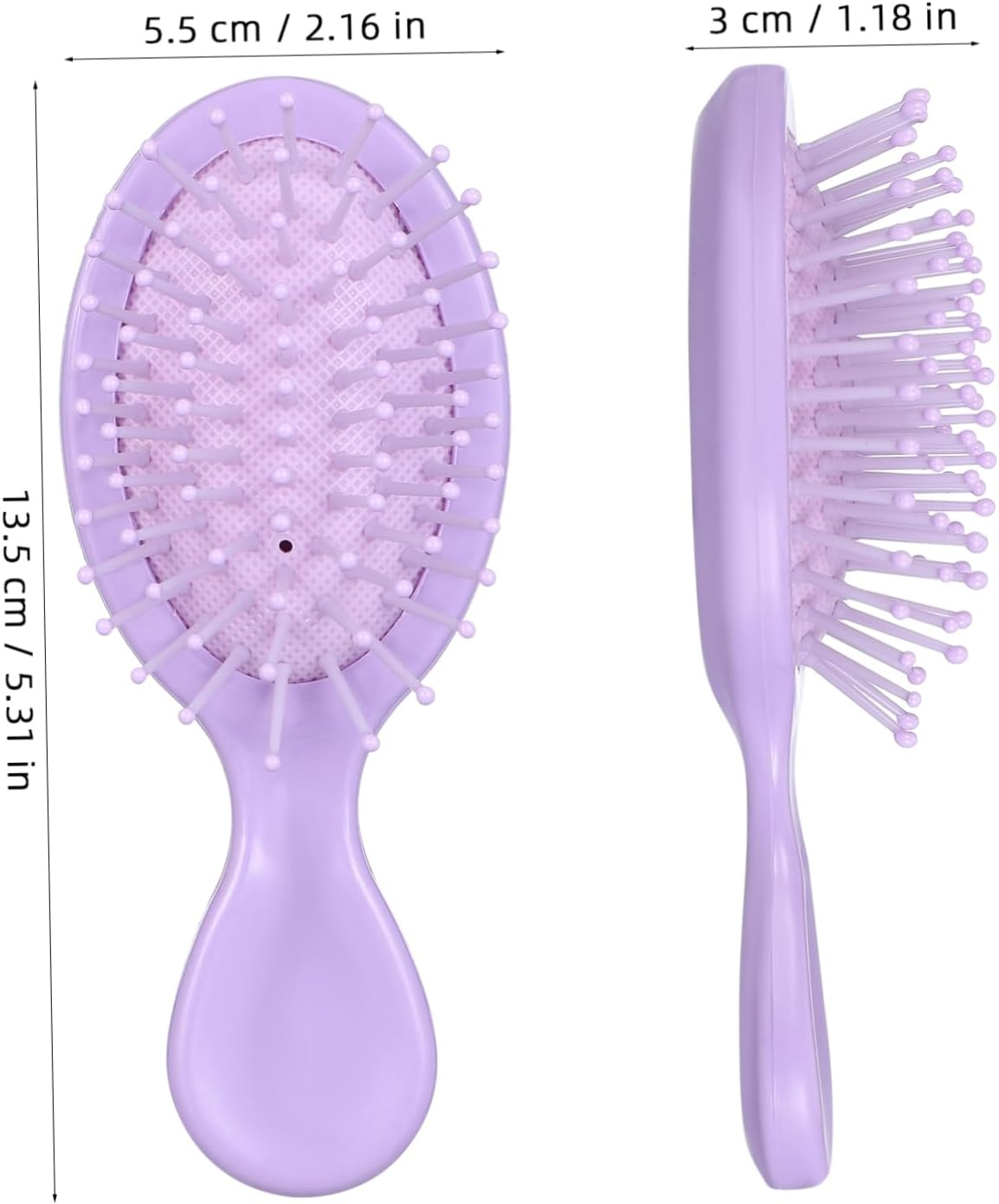 WOFASHPURET 16 Pcs Mini Detangler Hair Brushes for All Hair Types Travel Friendly Small Comb with Sturdy Material Portable in Vibrant Colors for Adults image number 1