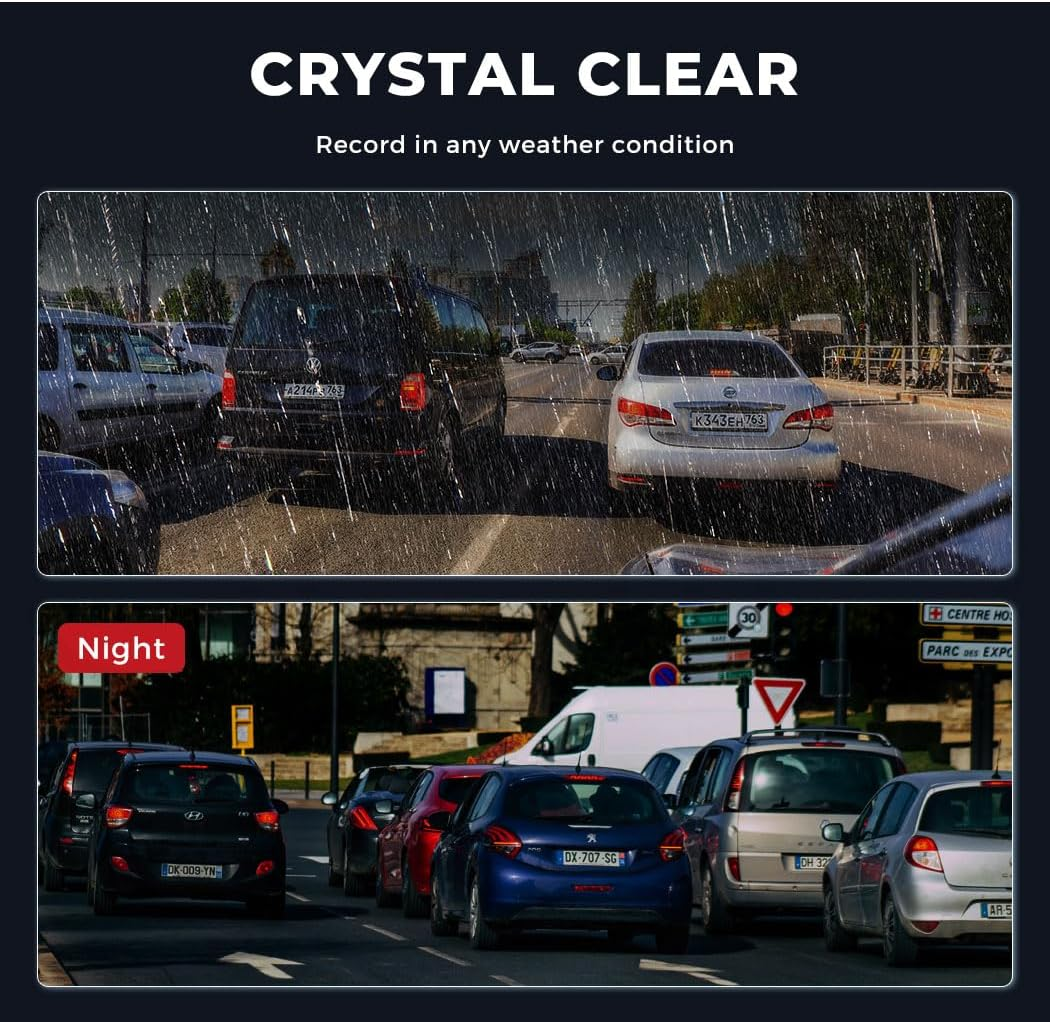 Manan Dash Camera 4K Wifi UHD Front Car Recorder Voice Control Night Vision 64G image number 3