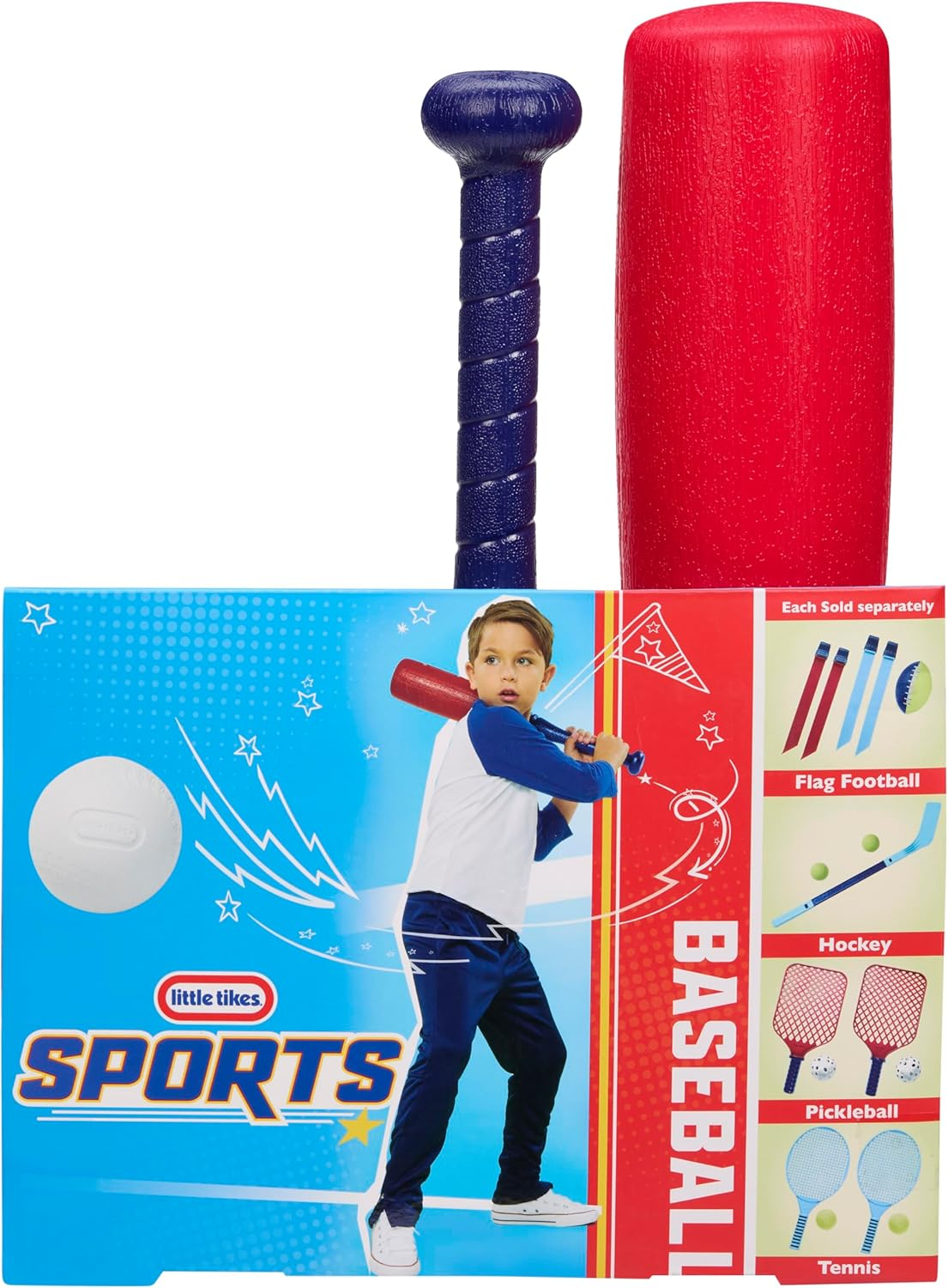 Little Tikes Sports Baseball - Includes 1 Folding Bat and Pro Foam Balls, Active Sports Toy, Suitable for Boys and Girls from 3 Years image number 4