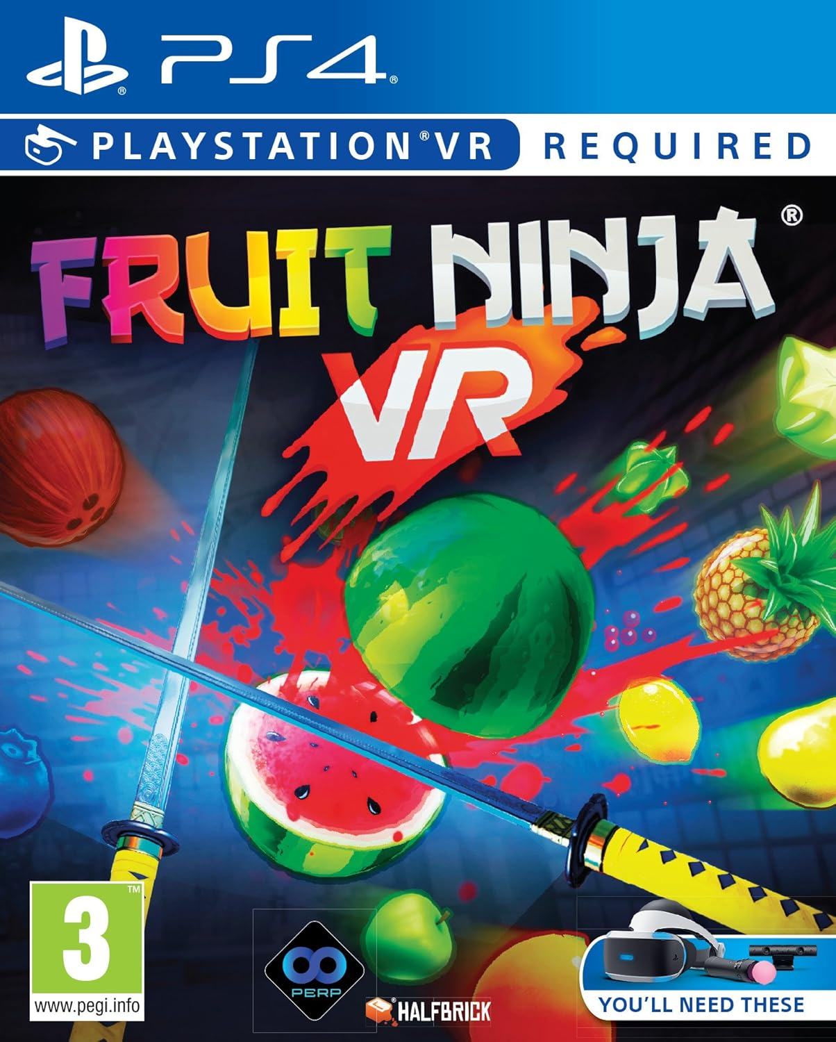 Perp Games Fruit Ninja VR Playstation 4 Video Game image number 3