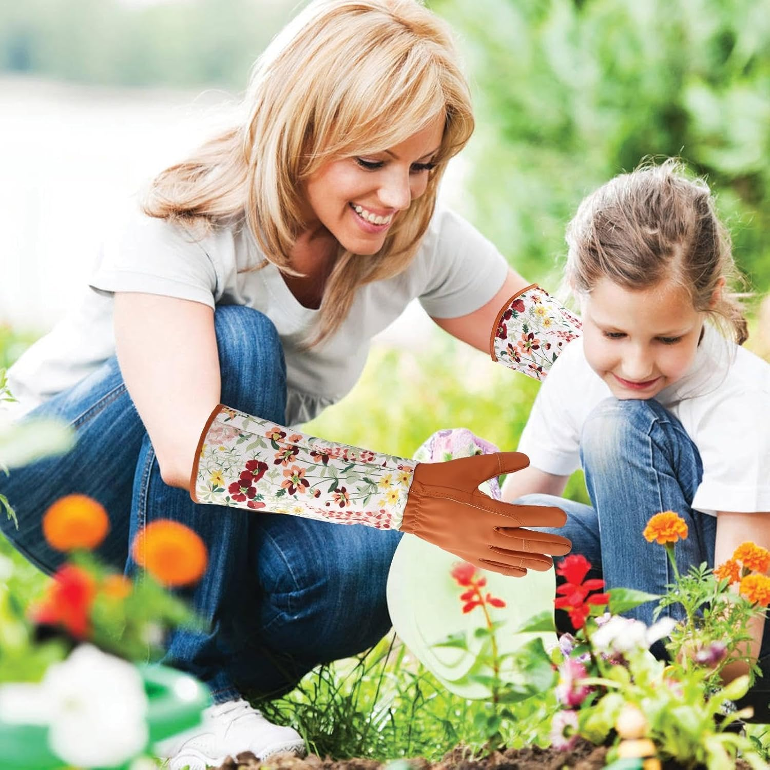 Garden Gloves for Women Thorn Proof | Pruning Gloves Puncture Resistance - Non-Slip Work Gloves Palm Padded Gardening Supplies for Yard Outdoor image number 1