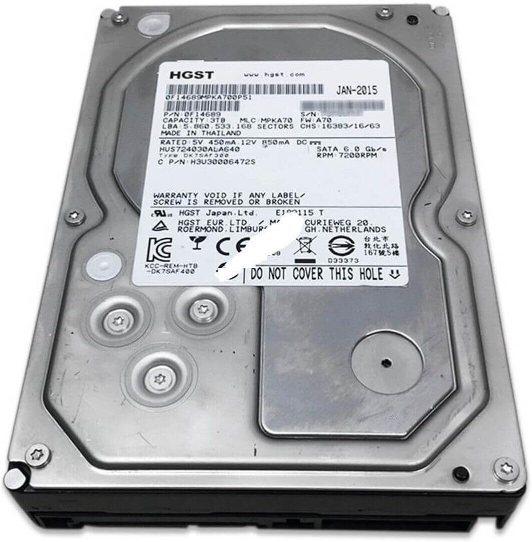 Hitachi 2TB 7.2K RPM 64MB Cache SATA 3.5" Hard Drive (HUS724020ALA640) (Renewed)