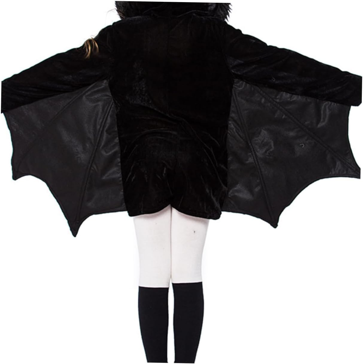 Abaodam Halloween Boy Girl Bat Costume Outfit for Girls Bat Cosplay Dress Set for Halloween Masquerade Fits Height image number 6