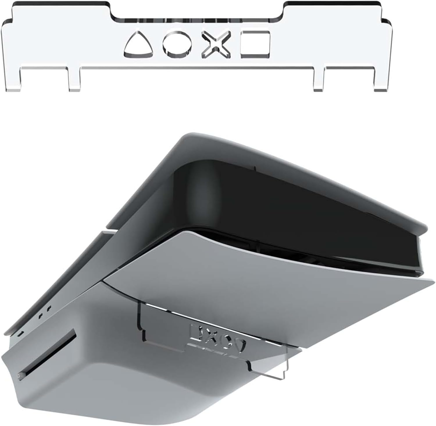 Horizontal Stand for PS5 Slim Console - Basic Bracket Accessories Compatible with Playstation 5 Slim Digital & Ultra HD Versions image number 5