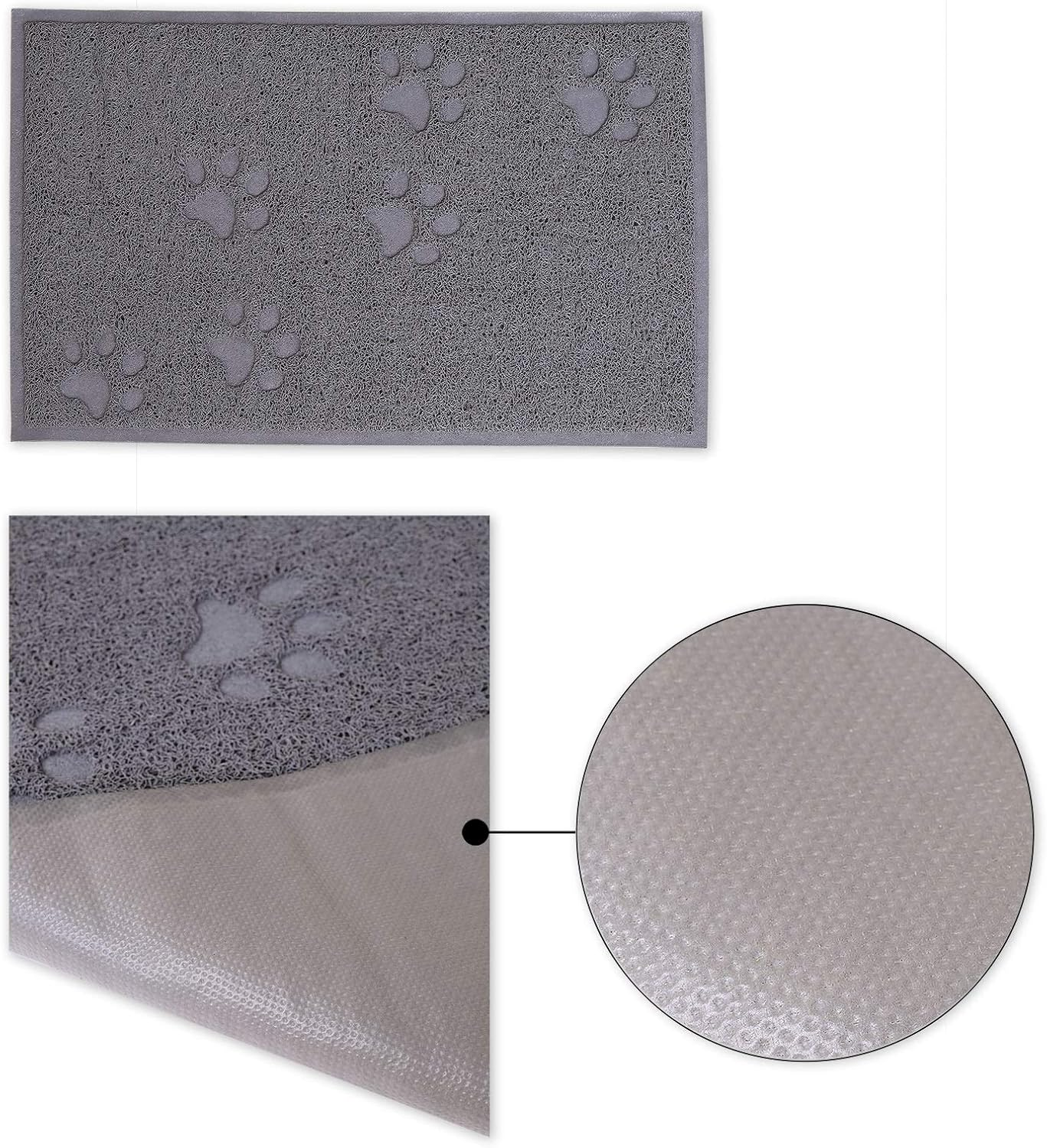 Dibea CM00340 Cat Litter Tray Mat PVC 33 X 45 Cm Cat Litter Mat Catches Litter Easy to Clean Cat Litter Mat Cat Litter Tray image number 4