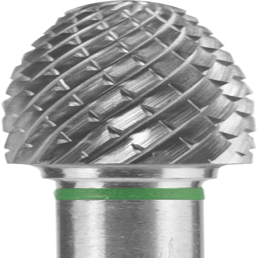 STALEKS PRO 4Mm X 14Mm Tungsten Carbide Corn Shape Nail Drill Bit (Coarse Grit) image number 2