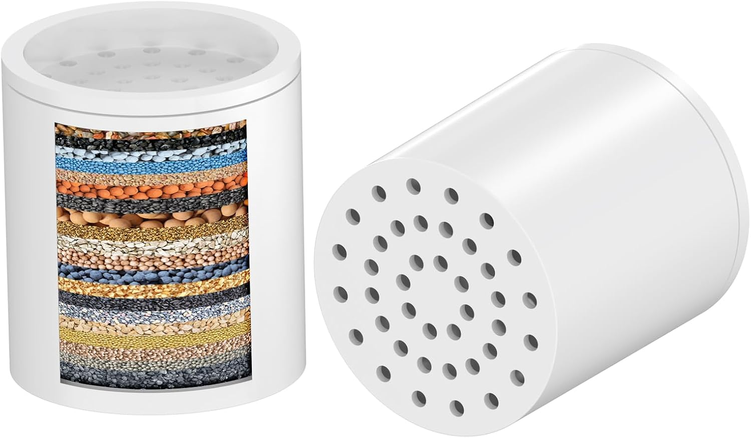 YEAUPE 22-Level Shower Filter, Hard Water Filter, Improves Skin and Hair Healthier, Removes Chlorine, Heavy Metals and Other Sediments, Vitamin C