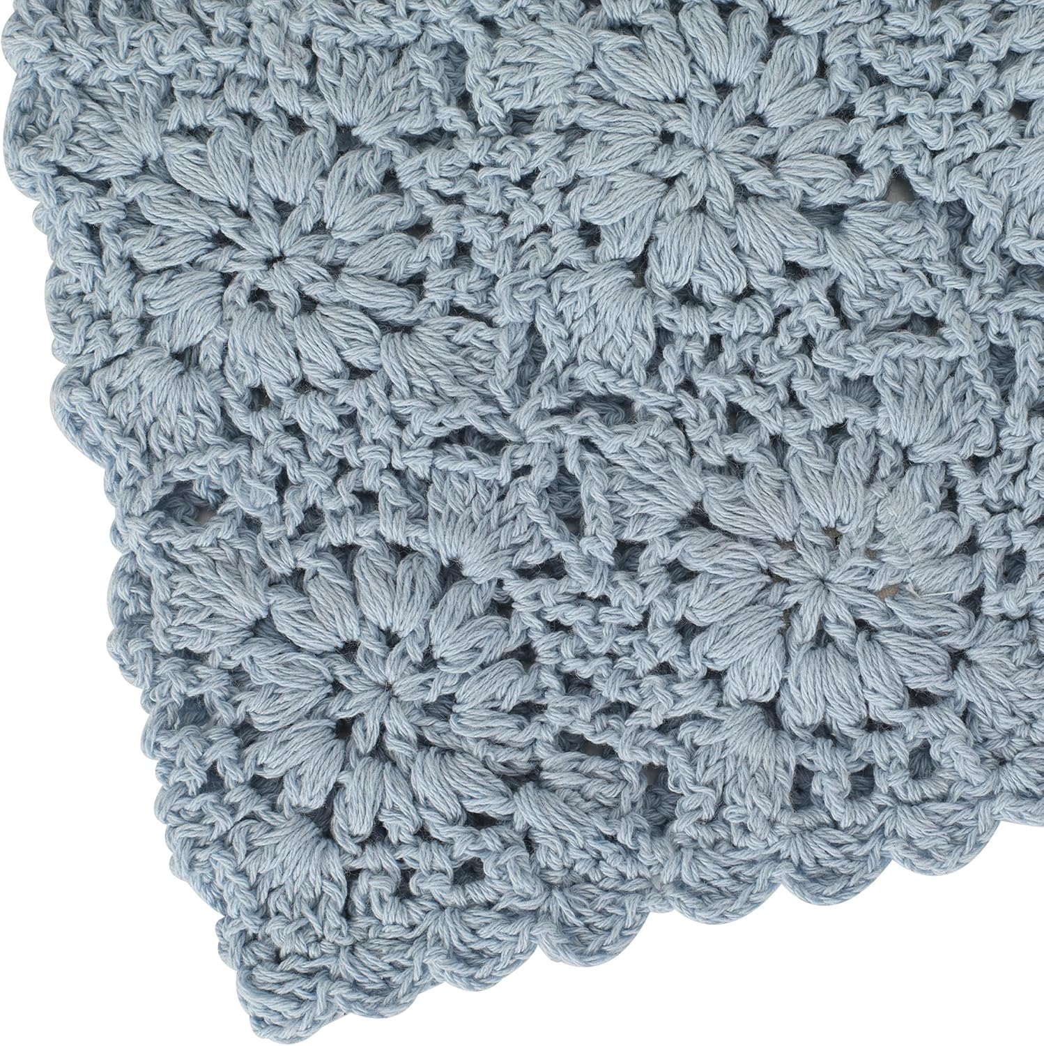 ZLYC Women Cotton Crochet Slouchy Beanie Hat Handmade Knit Cutout Summer Floral Skull Cap image number 3