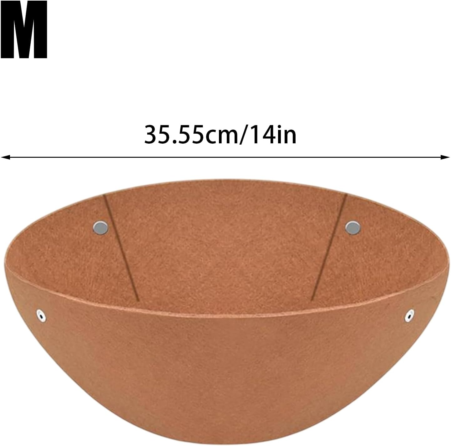 Felt Planter Liners | round Flower Basket Liners,Set of 3 Replacement Inserts, Garden Supplies for Backyard, Courtyard, Balcony image number 2