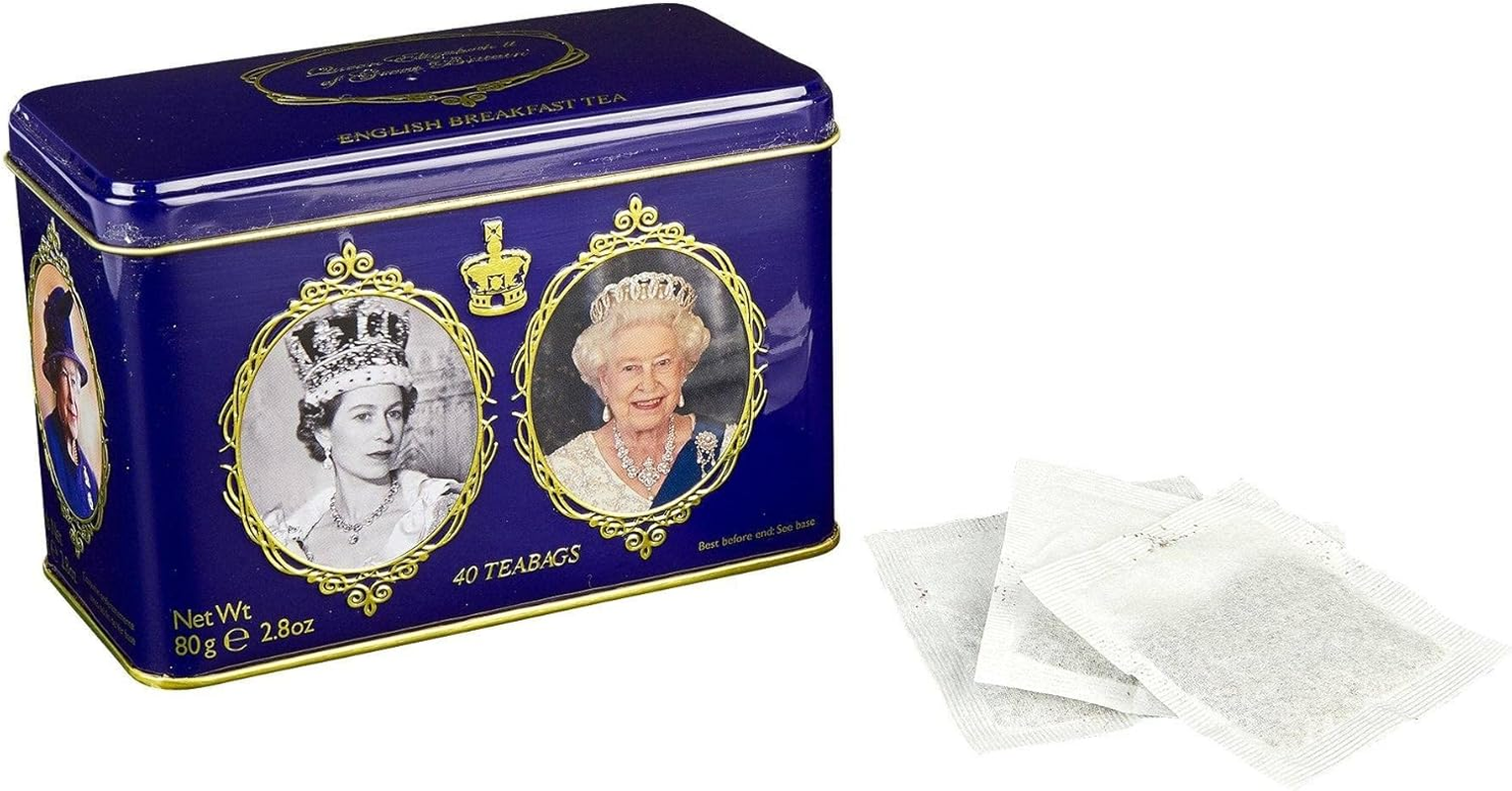 New English Teas Queen Elizabeth II Tin 80 G (40 Teabags)
