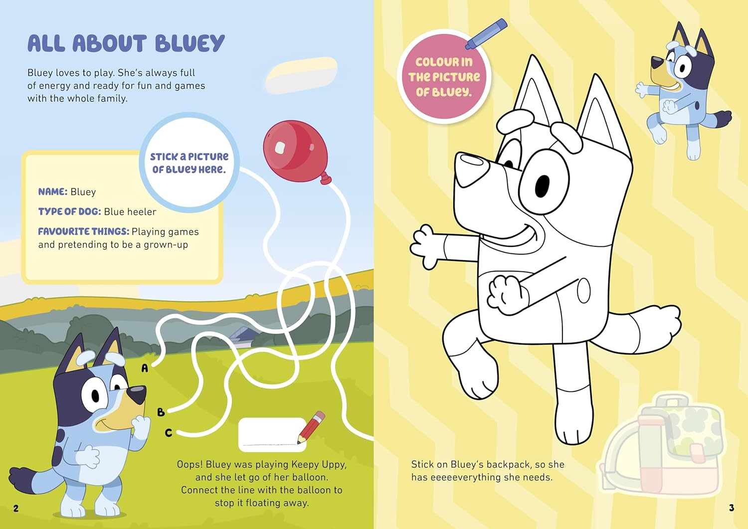 Bluey: Meet Bluey: a Sticker Activity Book image number 2