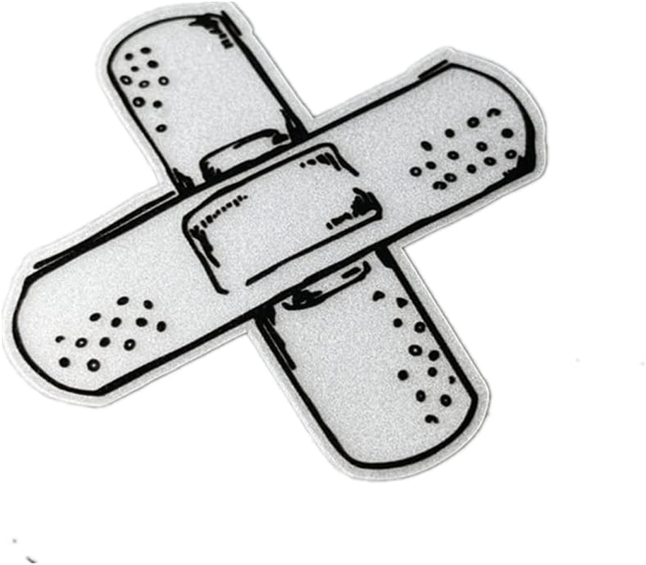 Car Styling Sticker for Funny Cross Band-Aid Blood Wood Decals Auto Window Tail Bumper Graphics Vinyl image number 1