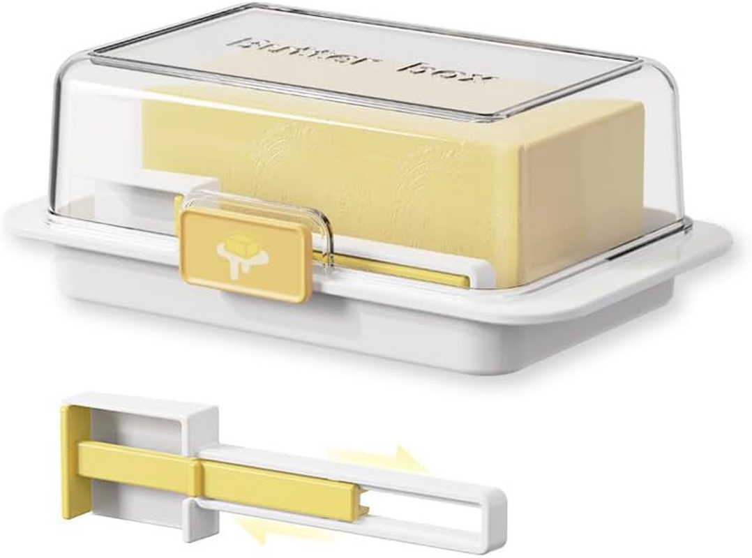 ZEBAN Airtight Flip-Top Butter Dish with Lid Holder Tray Sticks East Coast/ West Coast/ Kerrygold Butter image number 1