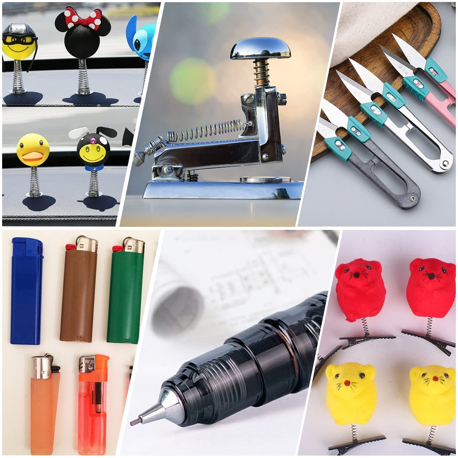 BOROLA 10PCS 25N Compression Springs, Stainless Steel Wire Dia 0.5Mm, OD 3Mm, 25Mm Free Length, 8Mm Compressed Length, Small Coil Springs for DIY Tools, Toys, Electronics, Repairs image number 4