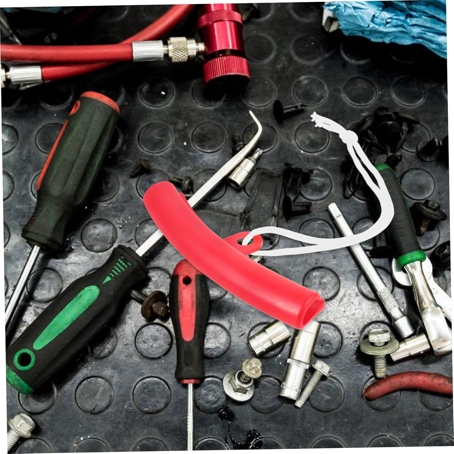 BELLIFFY 4Pcs Replacement Wheel Rim Protector Rings for Car and Motorcycle Tires Steel Rim Edge Saver Covers Red Tire Accessory Suitable for Wheel Repair Random Color image number 5