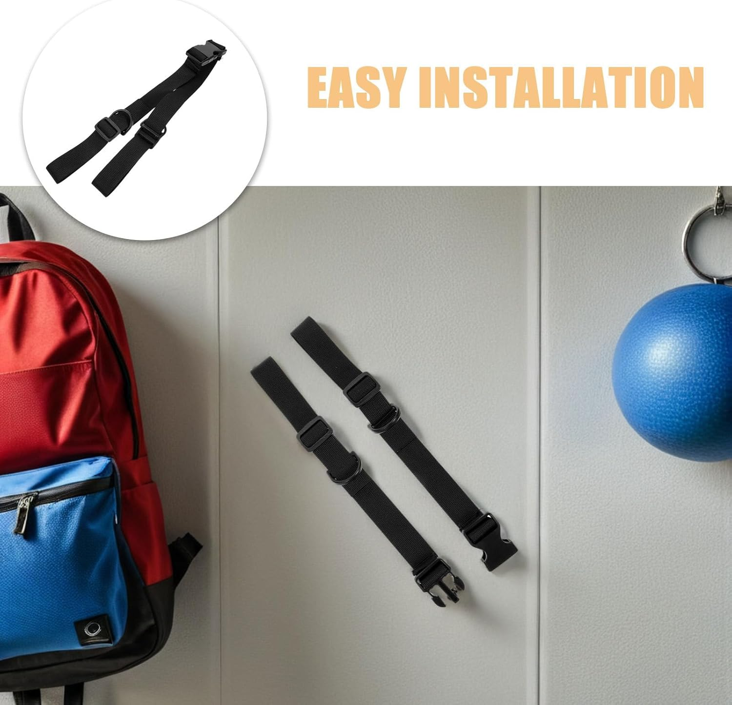 UPKOCH 5Pcs Luggage Straps for Suitcases: Multifunctional Buckle Retaining Clips - Binding Straps for Suitcases Luggage Tents Mountaineering image number 2