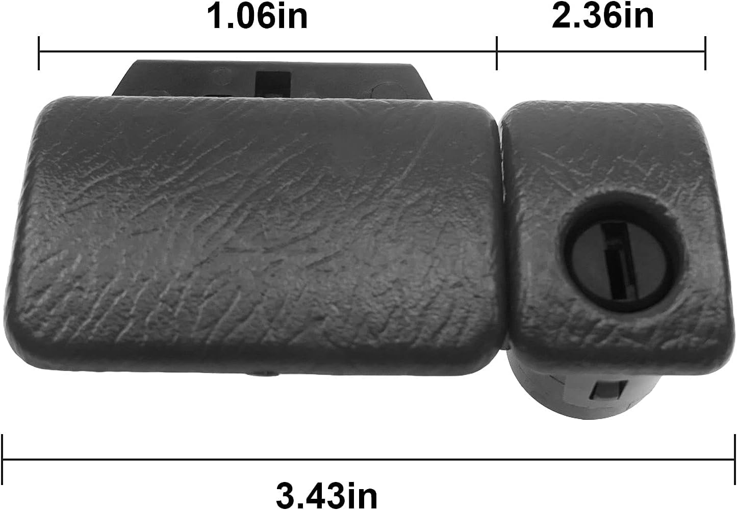 Glove Box Latch Handle Fits for Suzuki Vitara/Grand Vitara 2000-2016 Replace 73430-76811-P4Z, Black Gray