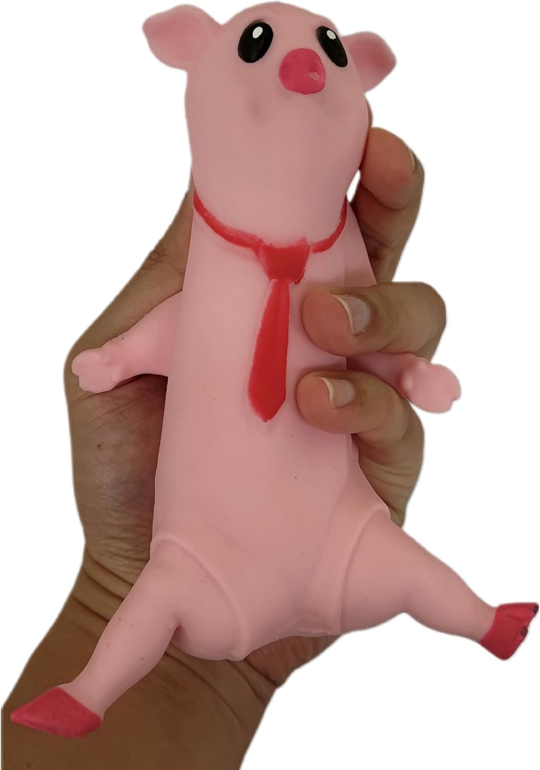 Sand Filled Weirdo, Tiktok Trend Squishy Stretching Monkey Sensory Fidget Toy for Kids and Adults Squeeze TPR Toys, anti Anxiety Stress Relief Gift Idea Viral (Pig) image number 6