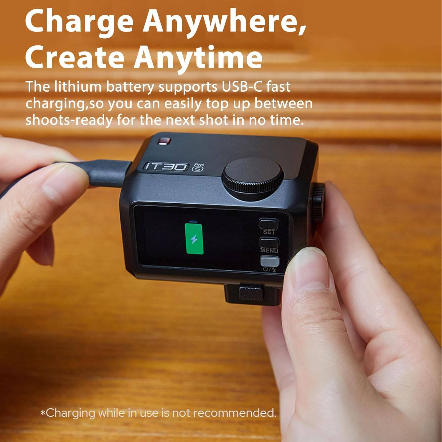 Godox Mini It30Pro S It30 Pro S for Sony TTL Flashlight Wireless Touch Screen Portable Flashlight HSS 1/8000 Second Compatible with Mirrorless Cameras External Flash Compatible for Sony image number 5