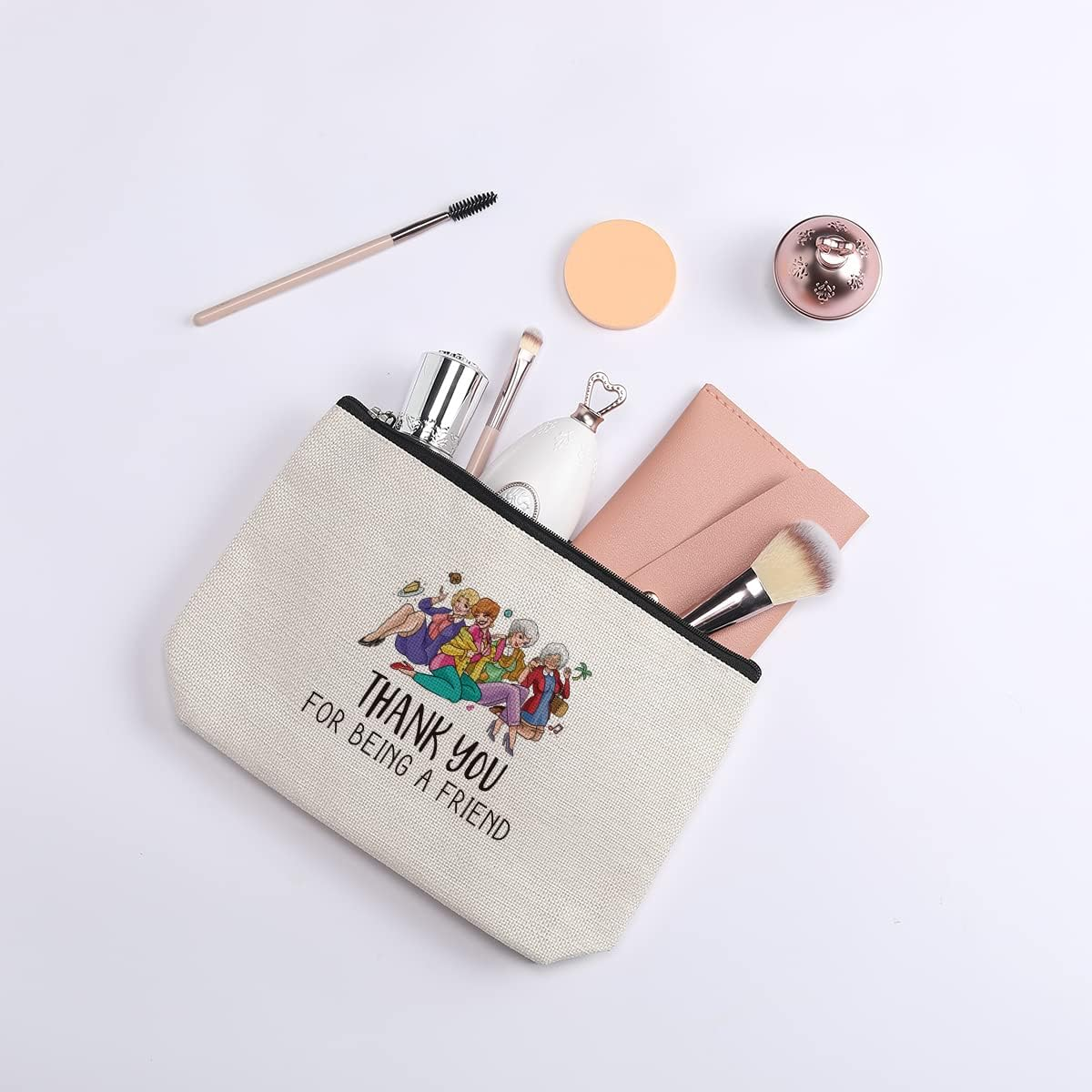 Makeup Bag Music Lover Gift for Women, Music Inspiration Gifts, Song Lovers Makeup Bag Gift, Travel Toiletry Makeup Organizer Zipper Pouch, Golden Girls Gift image number 1