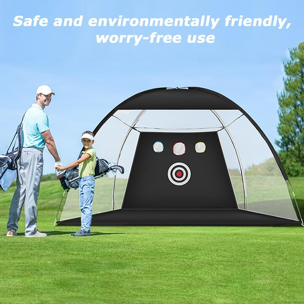 Golf Hitting Nets Kit with Target/Mat/Balls/Tee/Bag, Golf Practice Net, All in 1 Home Heavy Duty Golf Hitting Net, Golf Hitting Nets for Backyard Outdoor image number 4