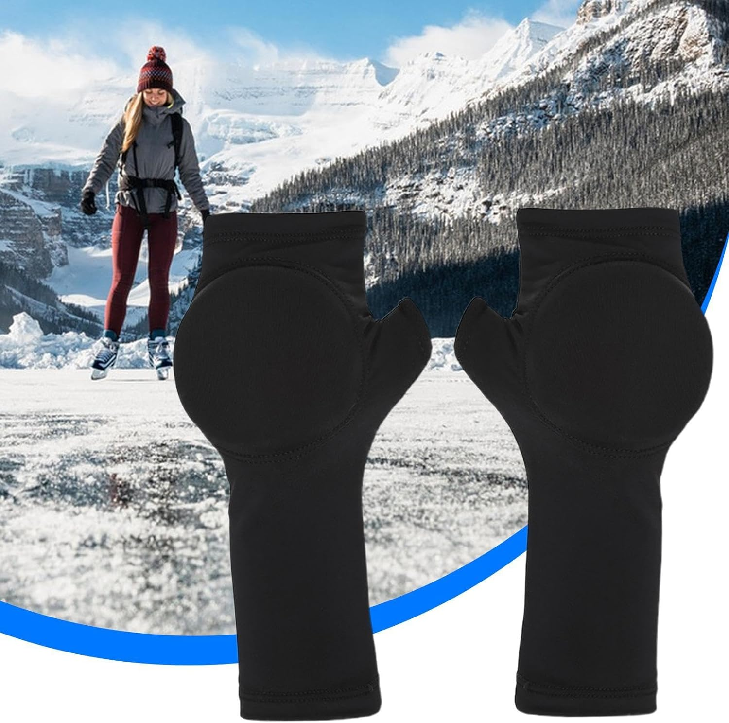 Figure Skating Gloves, Figure Skating Gloves, Hand Safety Equipment for Ice Sports, Hand Protective Cover for Figure Skating, Sport, for Women image number 3