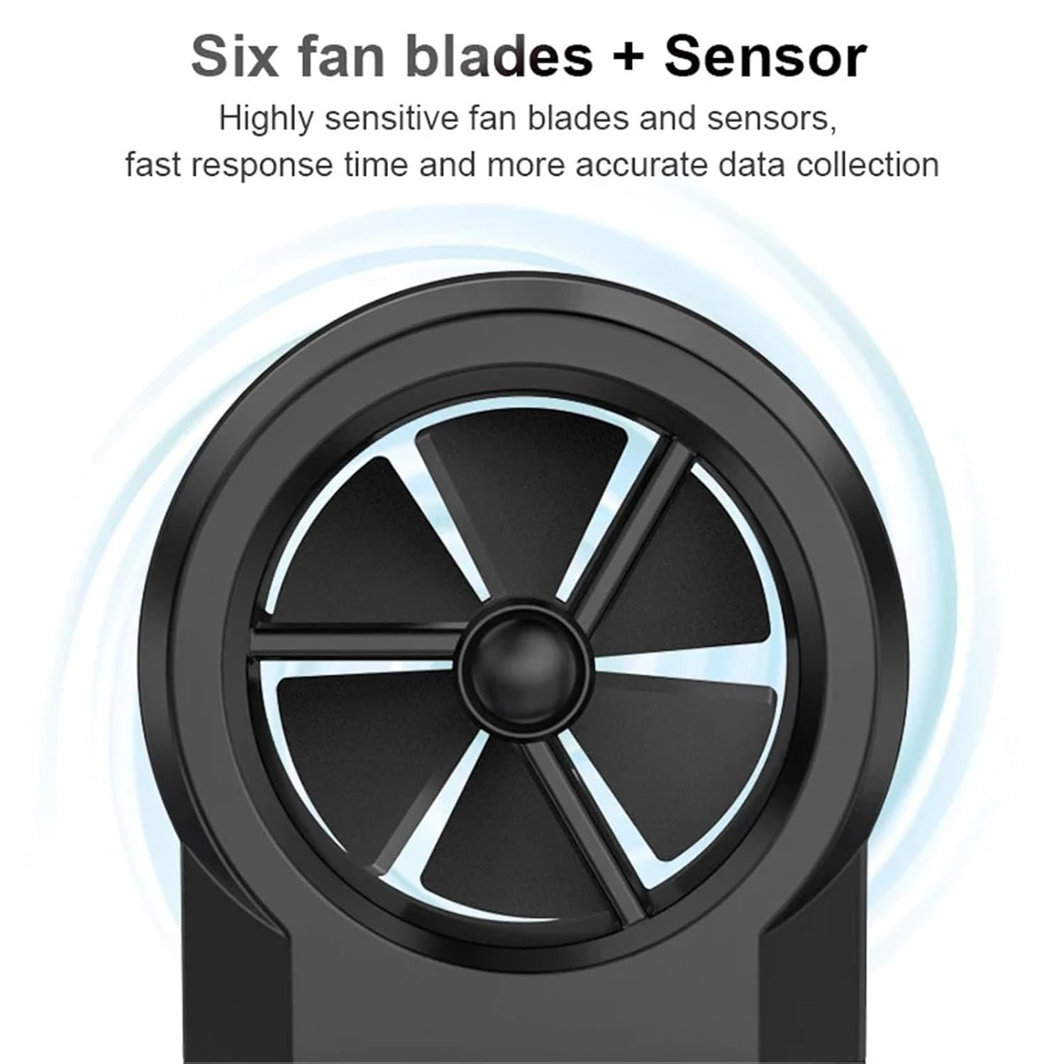 LCD Digital Anemometer Handheld Wind Speed Meter 360 Rotation for Uring Wind Speed, Wind Direction and Temperature image number 6