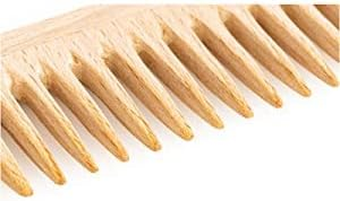 Bamboo Comb, 100% Natural and Anti-Static - Universal Comb for All Hair Type (Men & Women) - for Short and Long Hair - Fine Teeth and Smoothed Surface - 13 Cm image number 2