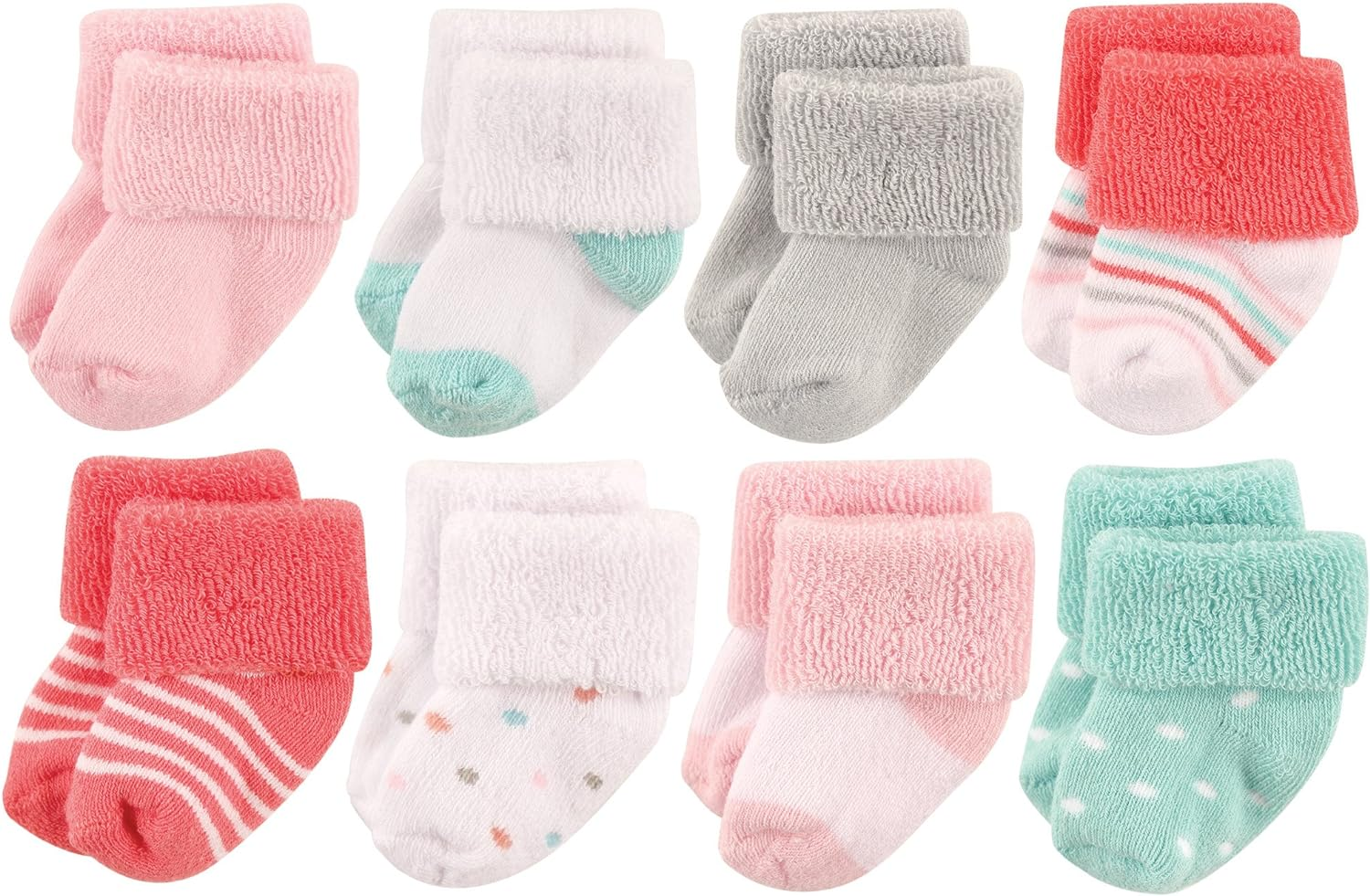 Luvable Friends Unisex Baby Newborn and Baby Terry Socks image number 1