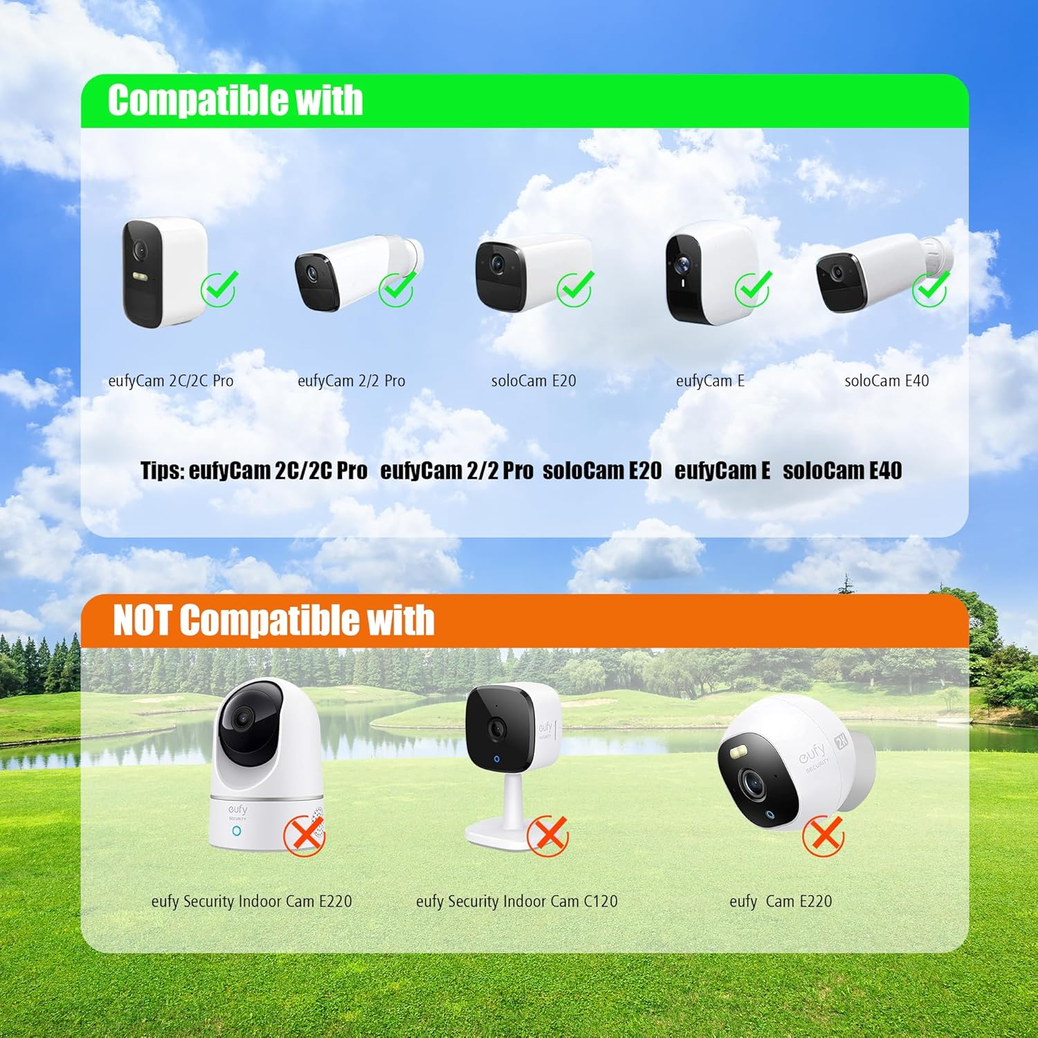 Rhorawill Solar Panel for Eufy Camera, Security Camera, 5V 4W Solarpanel for Eufycam 2/2 Pro, 2C/2C Pro, Solocam E/E20/E40 Spotlight, Type-C Solar Charger for Eufy with Micro USB & Rubber Plug, IP65