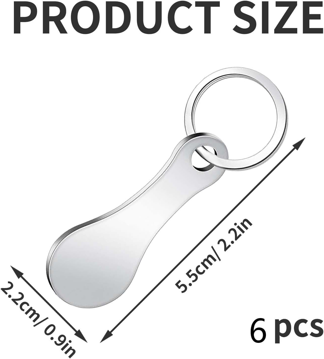 4 Pcs Trolley Token, Shopping Supermarket Trolley Trolly Token for Releasing Supermarket Trolleys Token Removable Front Loader Shopping Cart Keychain