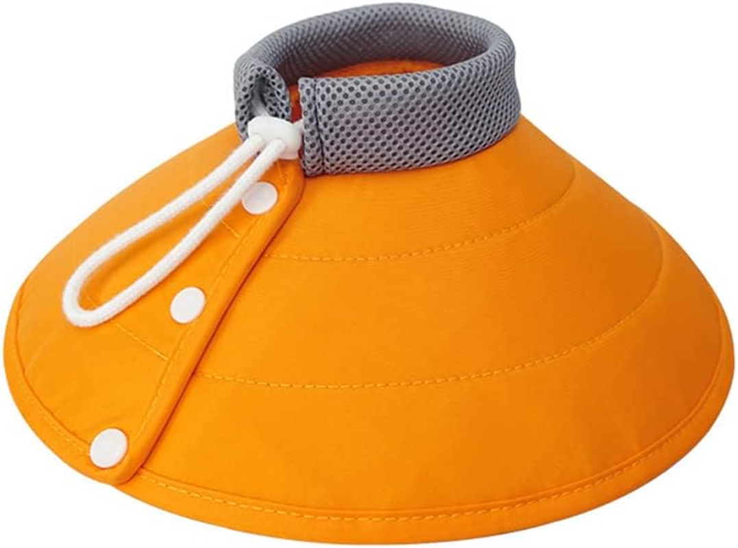 Pet Dog Elizabethan Collar Cat Recovery Collar Cone Collar Wound Heal Adjustable Puppy Pet Supplies Healing Protective Anti-Licking Green S