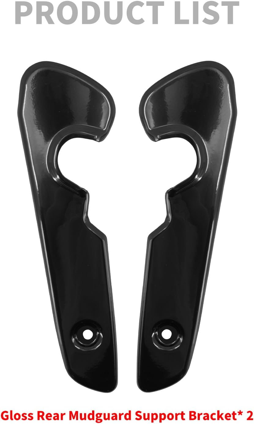 HDBUBALUS Motorcycle Rear Fender Short Mudguard Support Bracket for Harley Sportsters Iron XL 883 1200 48 72 Roadster (Gloss Black) image number 1