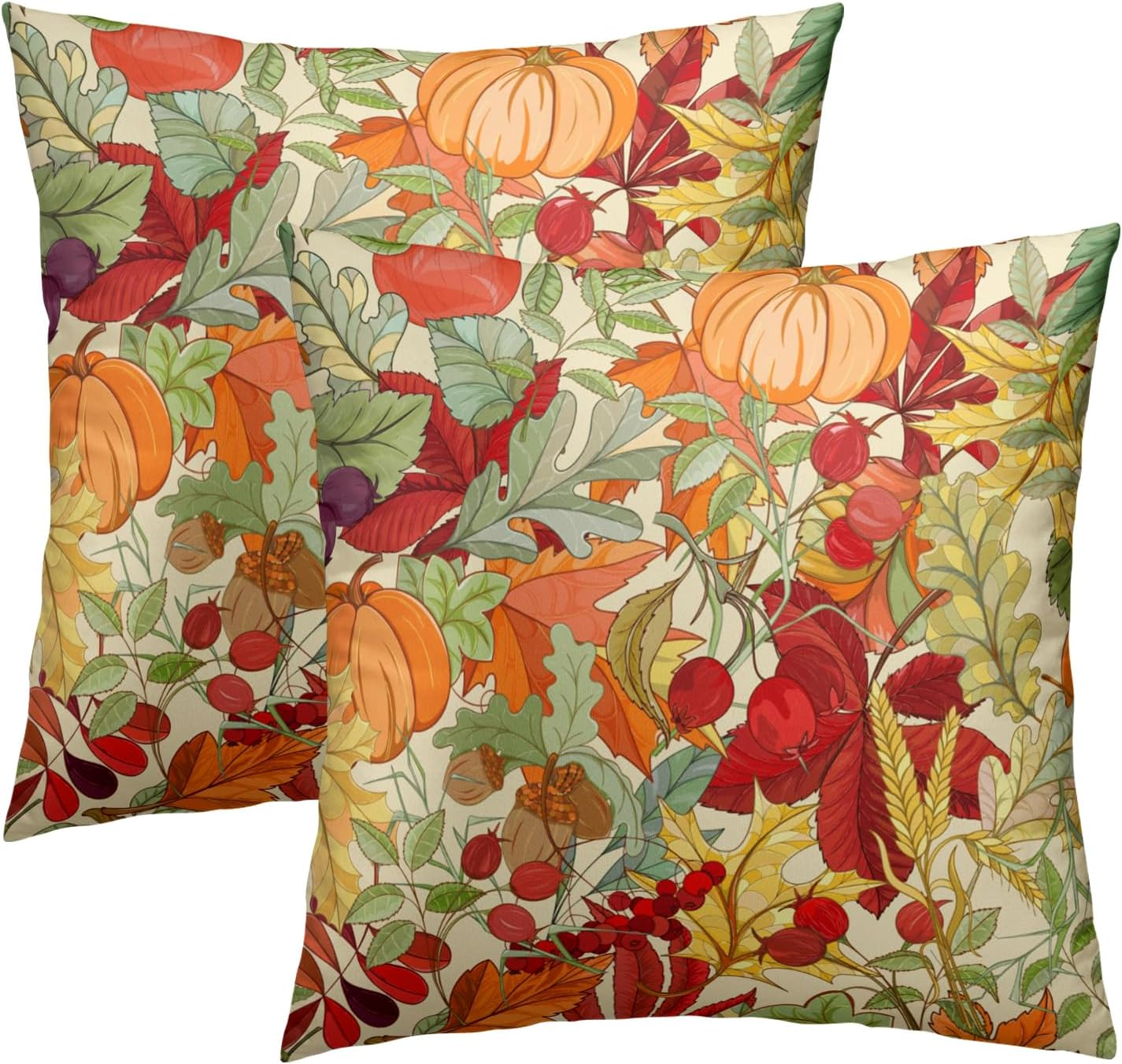 Sweetshow Spring Green Flowers Chinoiserie Pillow Covers 2 Packs 20X20 Inch Lighe Green Floral Throw Pillows Vintage Sage Green Decor Cushion Cover Linen Patio Furniture Sofa Bedroom Indoor Outdoor