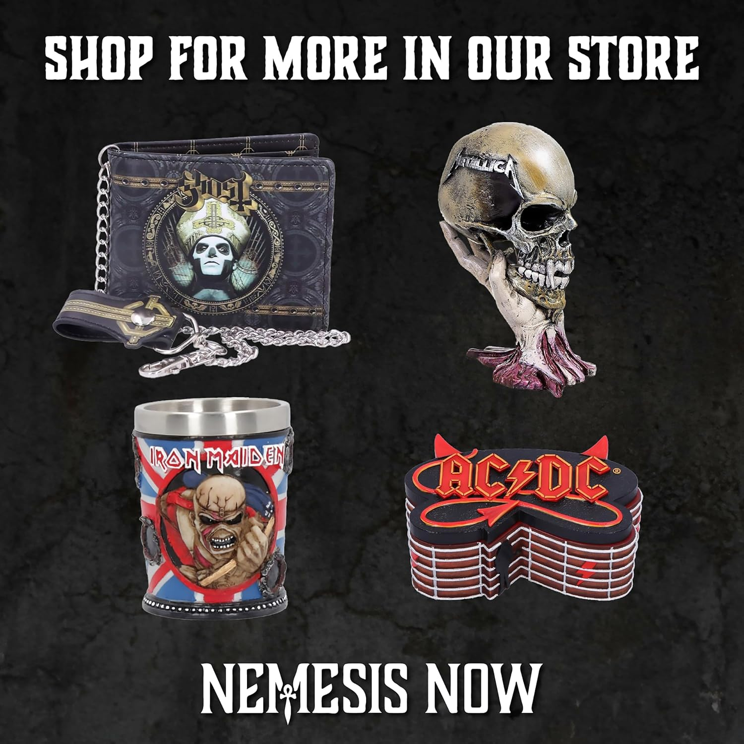Nemesis Now Metallica-Master of Puppets Tankard, Resin, Black, One Size image number 4
