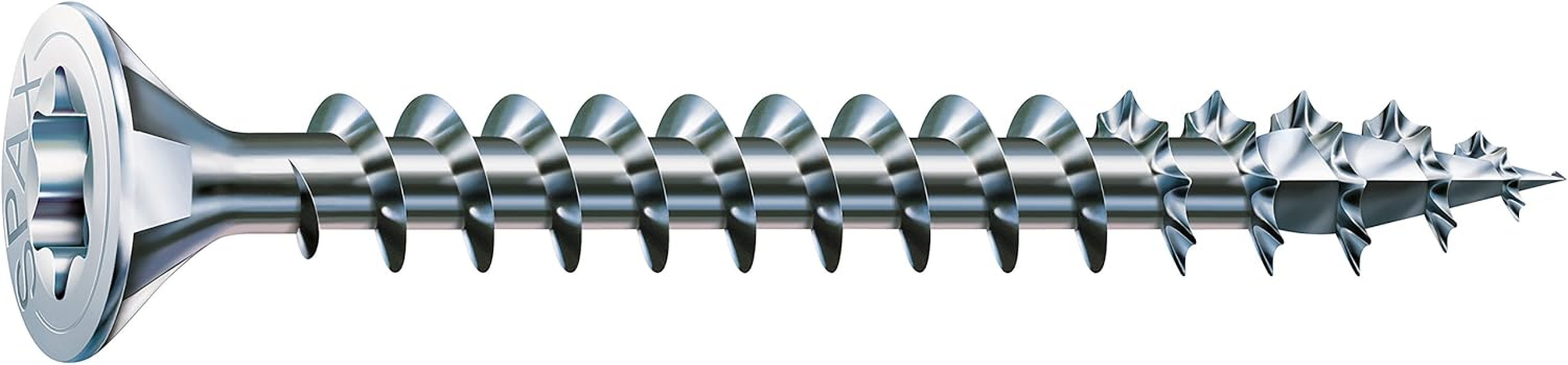 SPAX Universal Screw, 4.0 X 20 Mm, Pack of 1000, T-Star Plus, Countersunk Head, Fully Threaded, 4CUT, Wirox A3J, 1191010400205 image number 3
