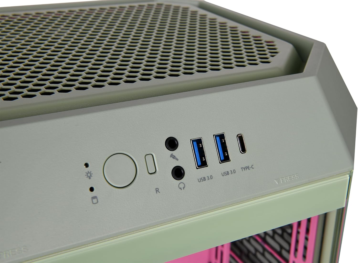 Thermaltake the Tower 300 Tempered Glass Micro Tower Case Matcha Plum Edition, CA-1Y4-00SJWN-00 image number 3