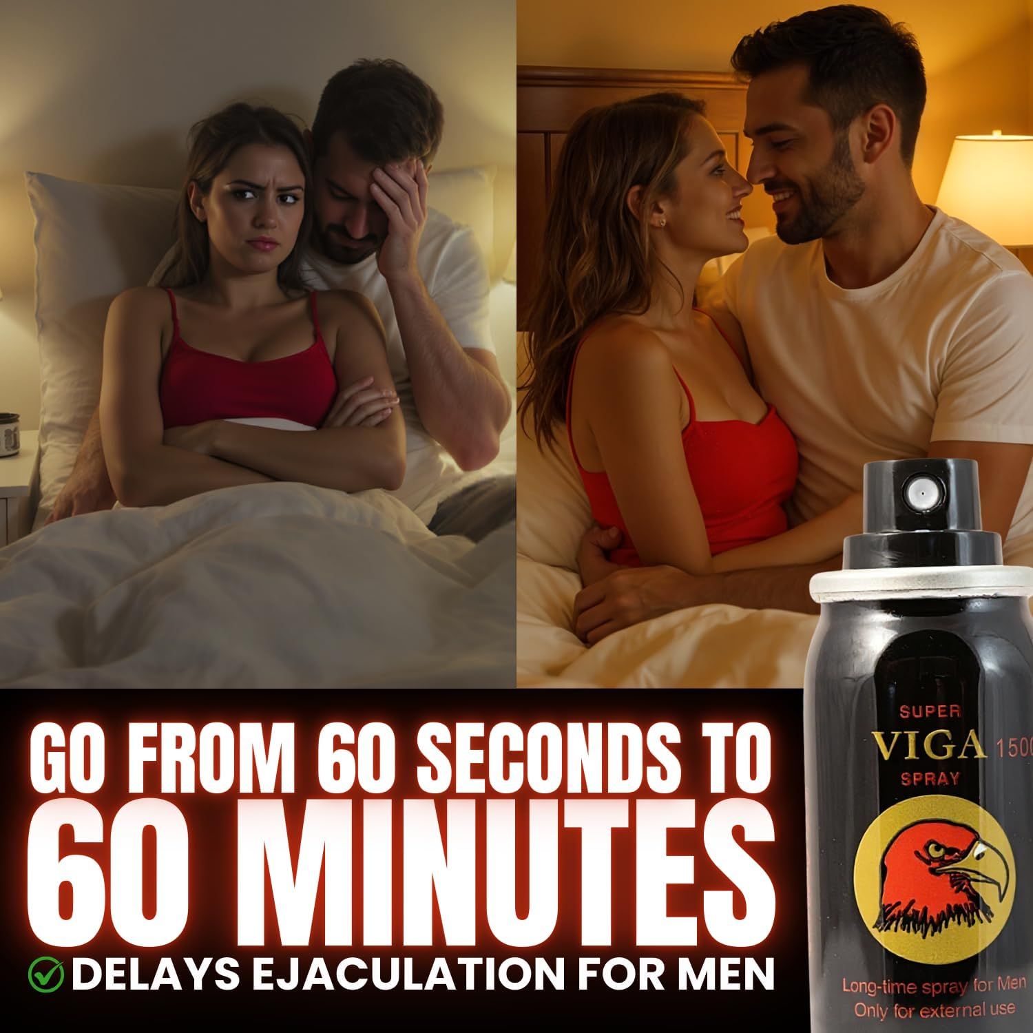 3 PACK | Super VIGA 150000 Desensitizing Delay Spray for Men | Last Longer in Bed | 150 Sprays | for Premature Ejaculation PE | Helps Prolong Climax image number 1